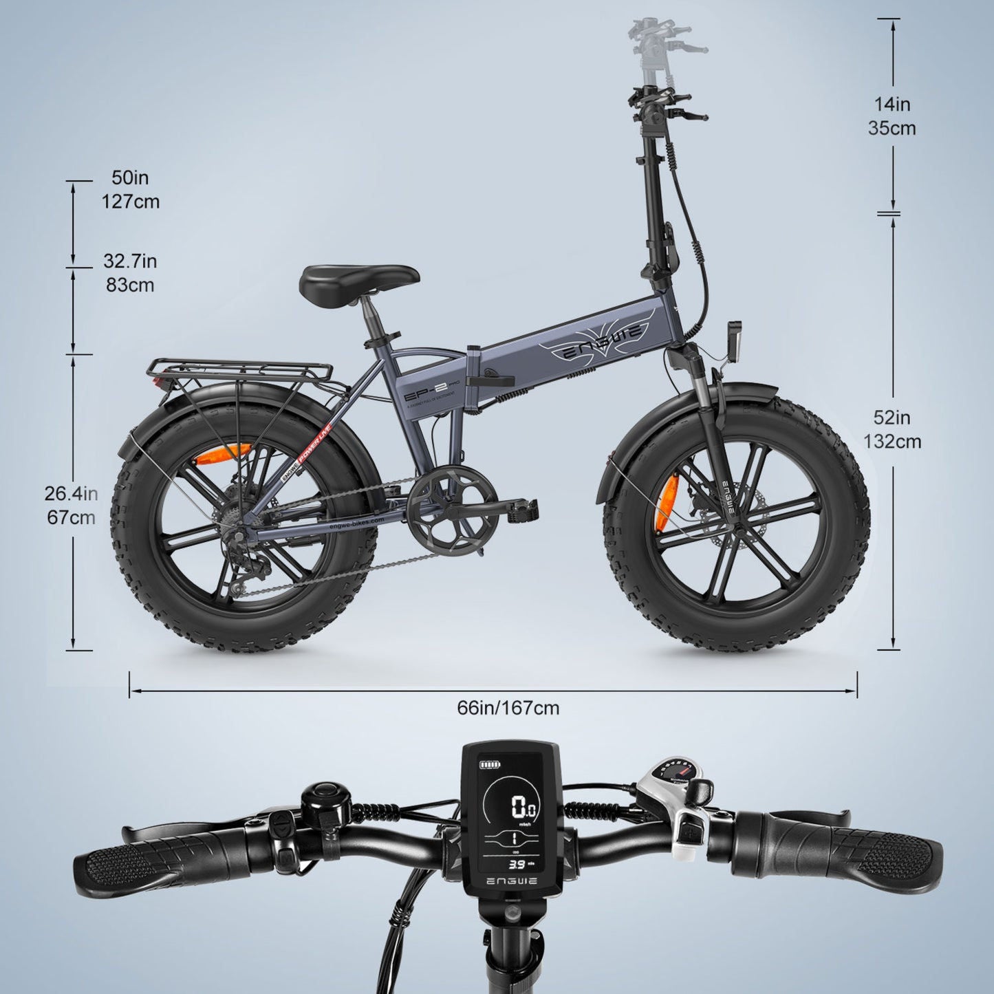 ENGWE EP-2 PRO – alsidig elcykel til både arbejde og fritid.
