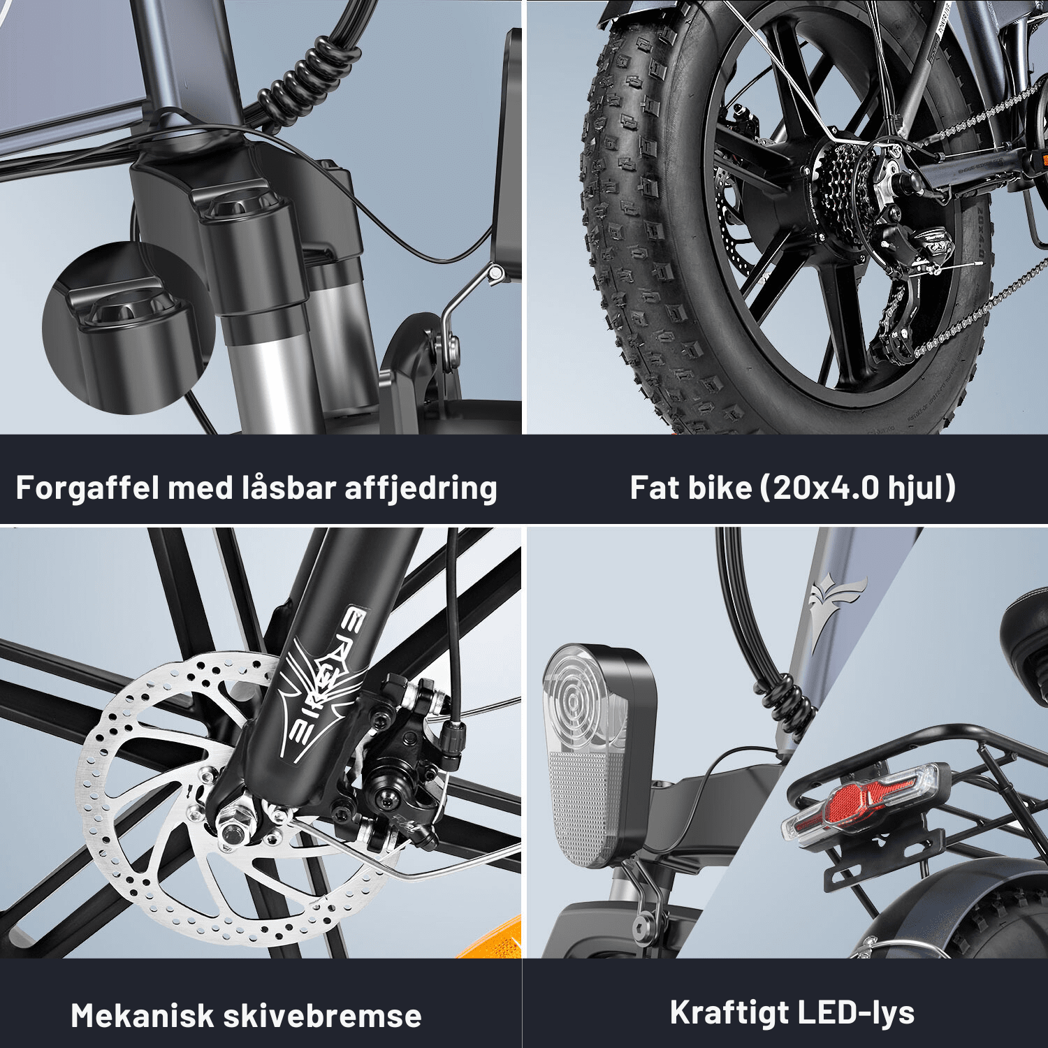 750W foldbar elcykel – ENGWE EP-2 PRO med imponerende batterilevetid.
