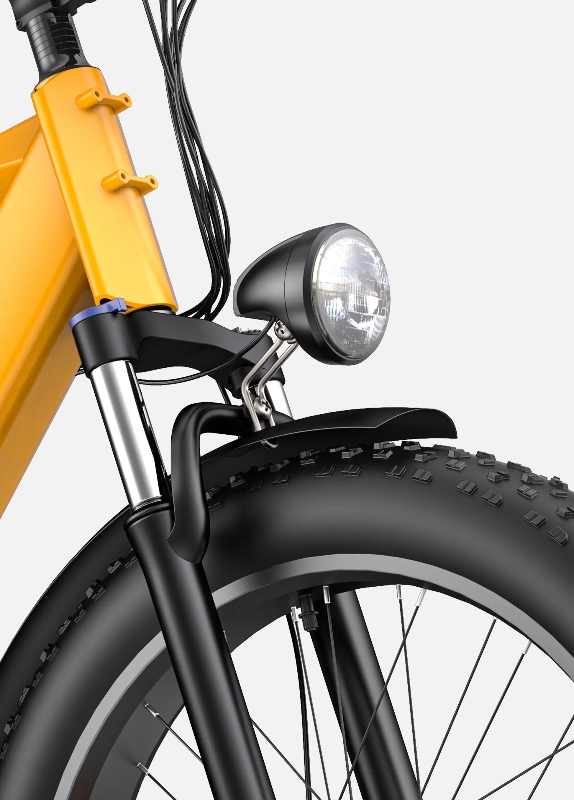Nærbillede af ENGWE E26’s batteri og motor

